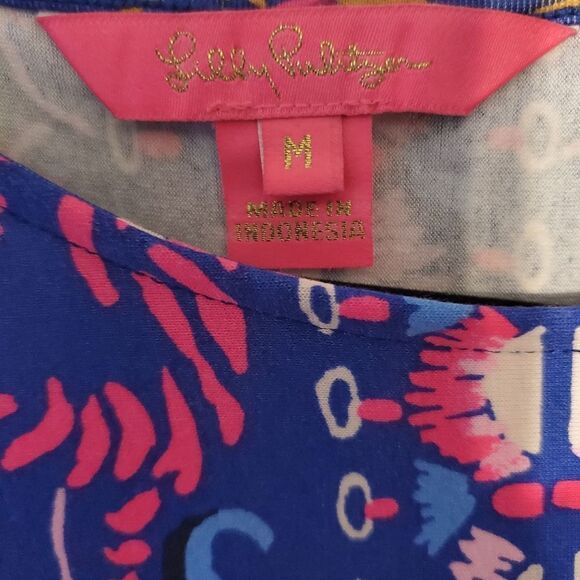 Lilly Pulitzer Pomona Maxi Dress in Borealis Blue Women's Size M EUC - Picture 4 of 4